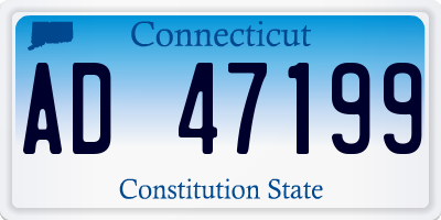 CT license plate AD47199