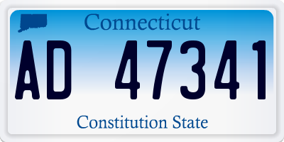 CT license plate AD47341
