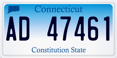 CT license plate AD47461
