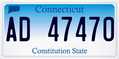 CT license plate AD47470