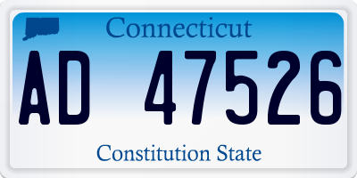CT license plate AD47526