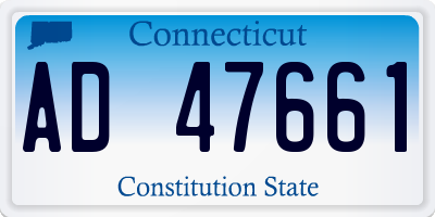 CT license plate AD47661