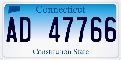 CT license plate AD47766