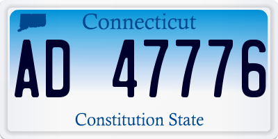 CT license plate AD47776