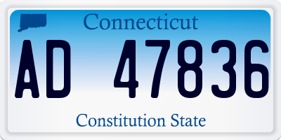 CT license plate AD47836