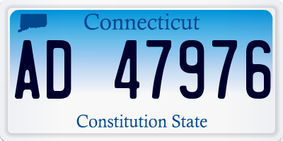 CT license plate AD47976
