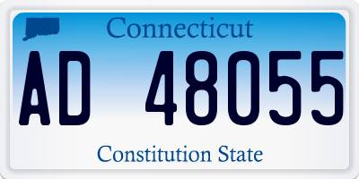CT license plate AD48055