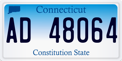 CT license plate AD48064