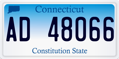 CT license plate AD48066