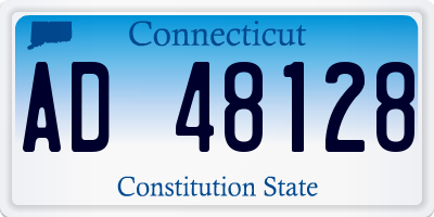 CT license plate AD48128