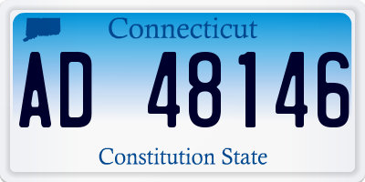 CT license plate AD48146
