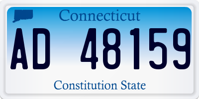 CT license plate AD48159