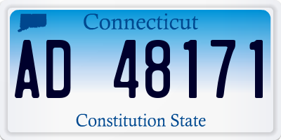 CT license plate AD48171