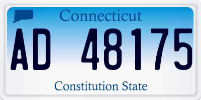 CT license plate AD48175