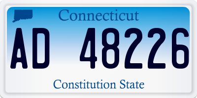CT license plate AD48226
