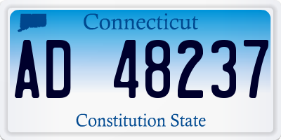 CT license plate AD48237