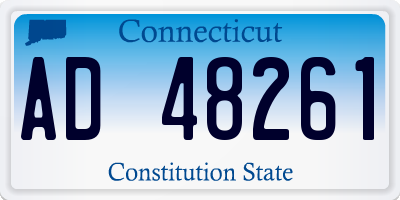 CT license plate AD48261