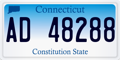 CT license plate AD48288