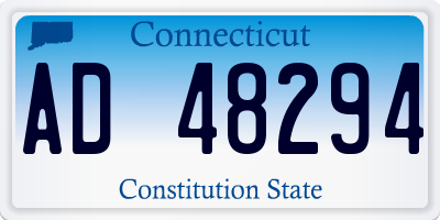 CT license plate AD48294