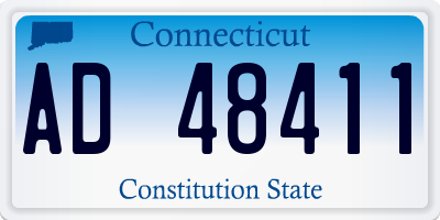 CT license plate AD48411