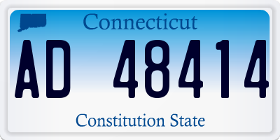 CT license plate AD48414