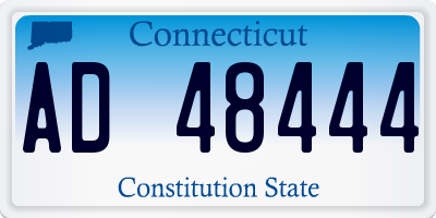 CT license plate AD48444