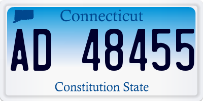 CT license plate AD48455