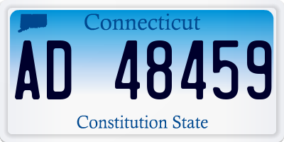 CT license plate AD48459