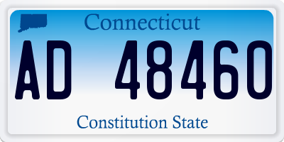 CT license plate AD48460