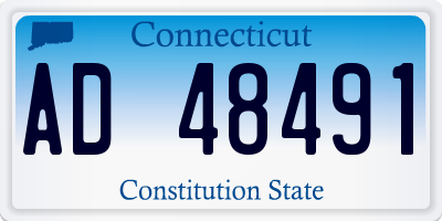 CT license plate AD48491