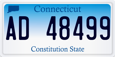CT license plate AD48499