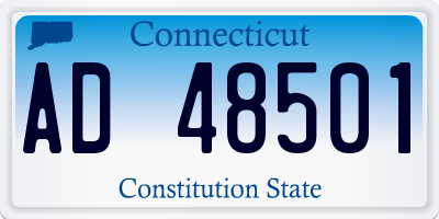 CT license plate AD48501