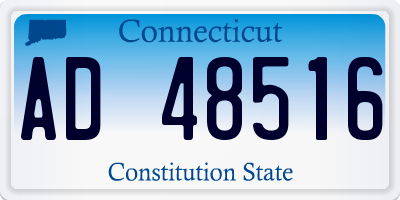 CT license plate AD48516