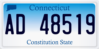 CT license plate AD48519