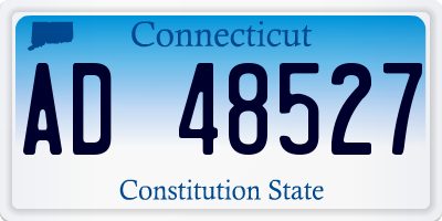 CT license plate AD48527