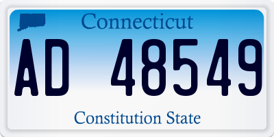 CT license plate AD48549