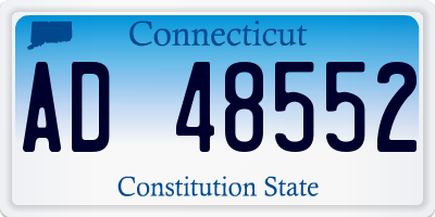 CT license plate AD48552
