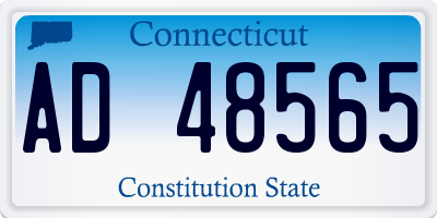 CT license plate AD48565