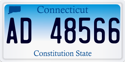 CT license plate AD48566