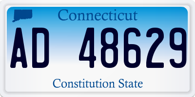 CT license plate AD48629