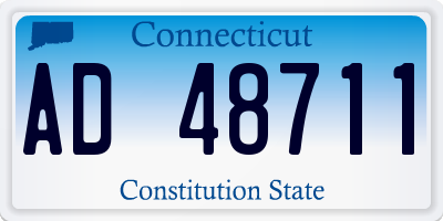 CT license plate AD48711