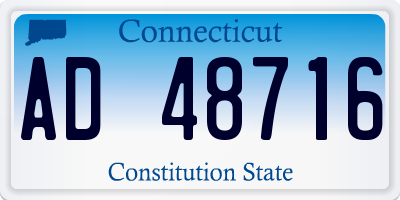 CT license plate AD48716