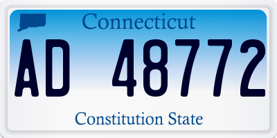 CT license plate AD48772
