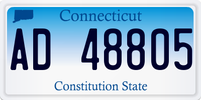 CT license plate AD48805