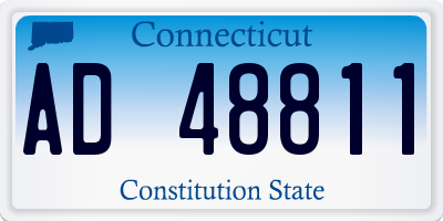 CT license plate AD48811