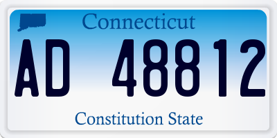 CT license plate AD48812