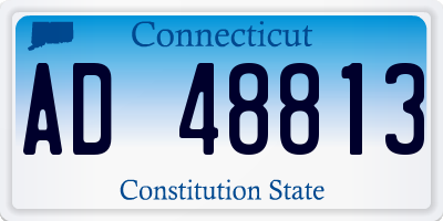 CT license plate AD48813