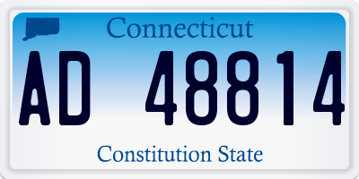 CT license plate AD48814