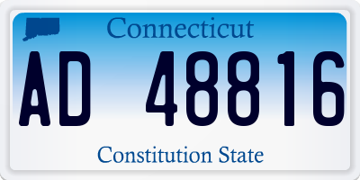 CT license plate AD48816