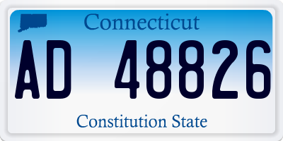 CT license plate AD48826